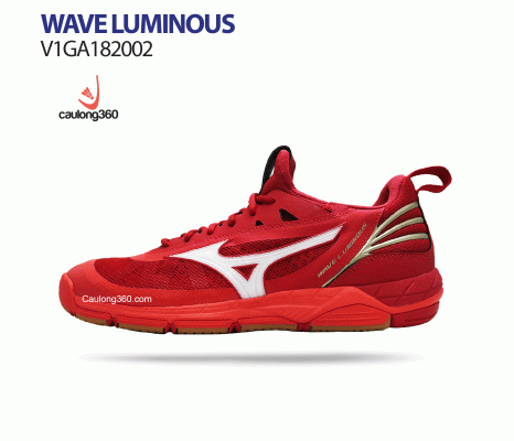 Giày cầu lông Mizuno WAVE LUMINOUS đỏ trắng