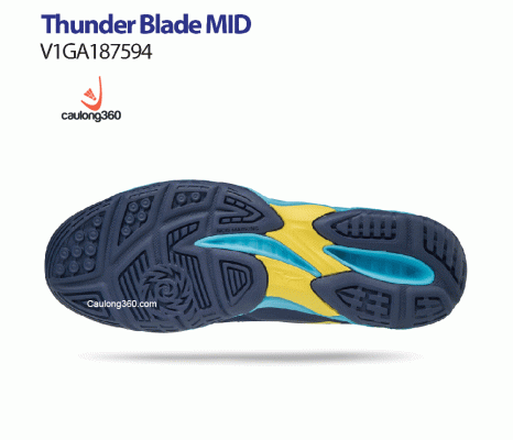 Giày Mizuno THUNDER BLADE MID Xanh vàng