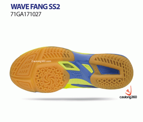 Giày Mizuno WAVE FANG SS2 vàng xanh