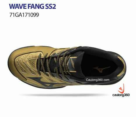 Giày cầu lông Mizuno WAVE FANG SS2 vàng đen