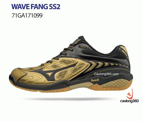 Giày cầu lông Mizuno WAVE FANG SS2 vàng đen