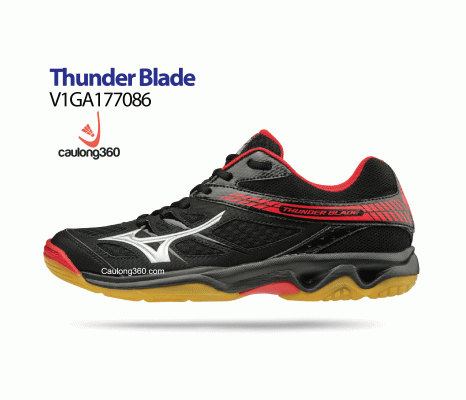 Giày Mizuno THUNDER BLADE đen đỏ