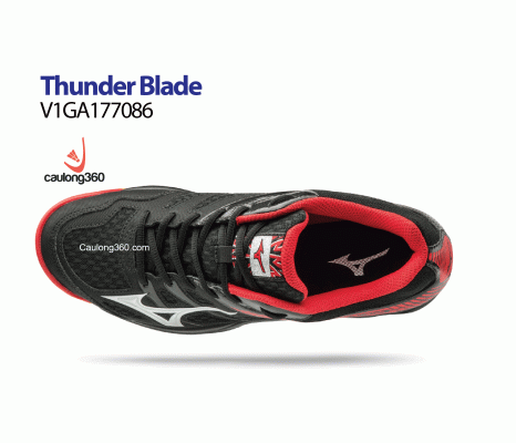 Giày Mizuno THUNDER BLADE đen đỏ