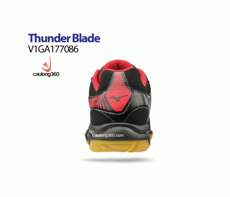 Giày Mizuno THUNDER BLADE đen đỏ 