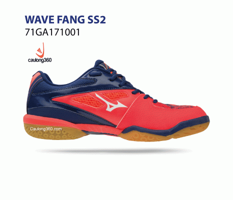 Giày Mizuno WAVE FANG SS2 đỏ vằn