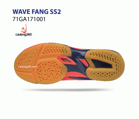 Giày Mizuno WAVE FANG SS2 đỏ vằn