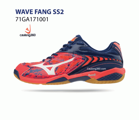 Giày Mizuno WAVE FANG SS2 đỏ vằn 