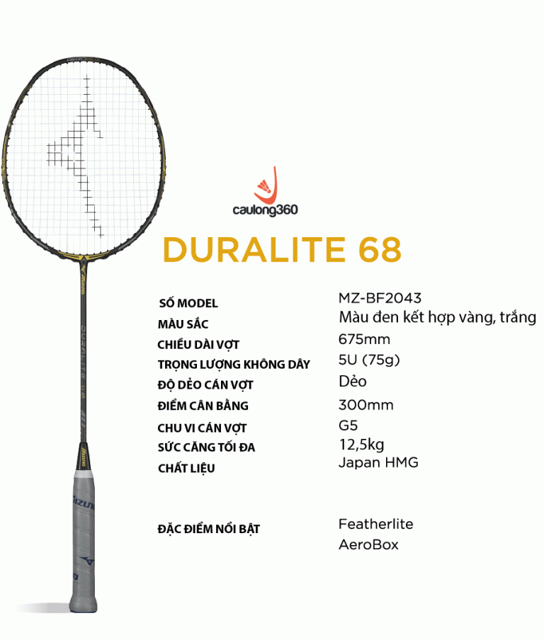mizuno duralite 68