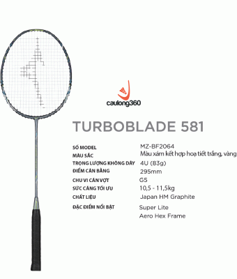 Vợt cầu lông Mizuno TUBORBLADE 581