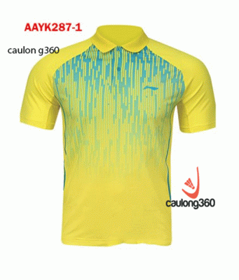 Áo cầu lông lining AAYK 287-1 (Vàng)