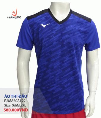 Áo Mizuno PRACTICE SHIRT sọc vằn