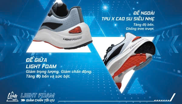 công nghệ Li-Ning Drive Foam trong giày đánh cầu lông Lining 