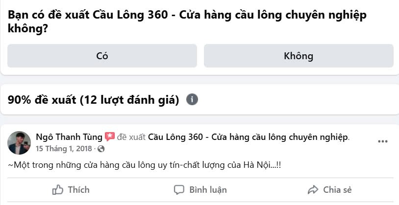 shop đồ cầu lông