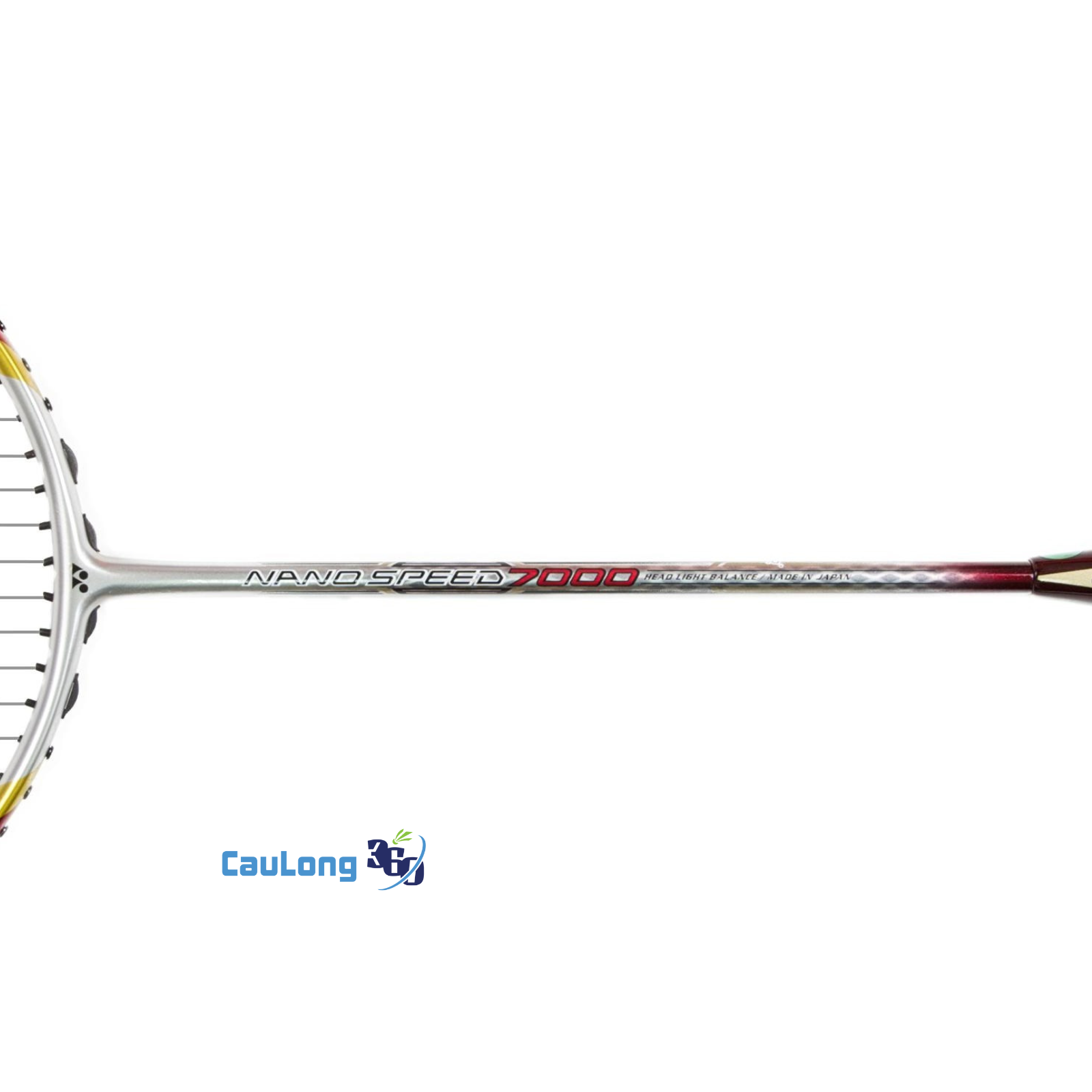 Thân vợt cứng cho phép Nanospeed 7000 giải phóng những pha tấn công chớp nhoáng